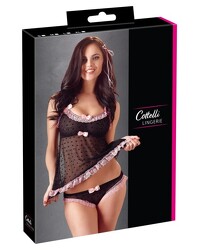 Top und Panty, schwarz